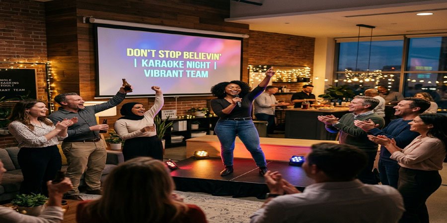 Karaoke Exercise for Teams