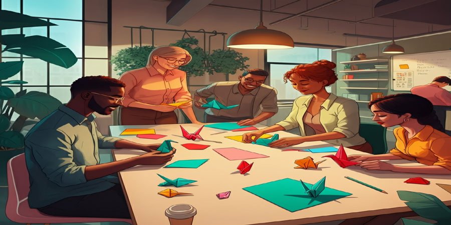 Origami Game for Teams