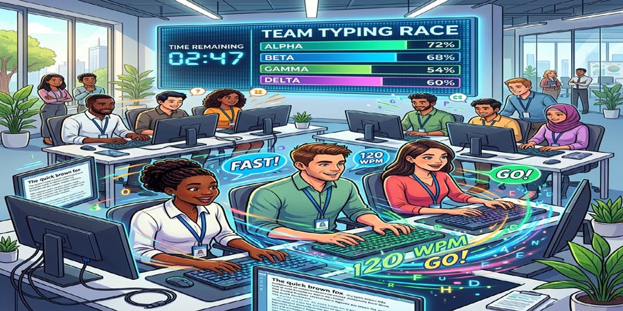 Typing Race Game For Teams